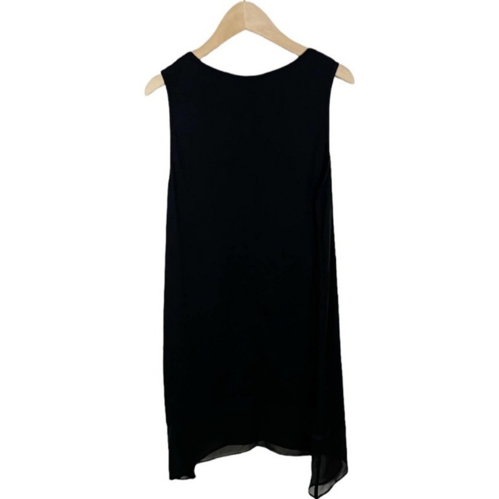 Soma Chiffon Trim Sleeveless Tunic Top in Black Size Small-NWT - Picture 4 of 8